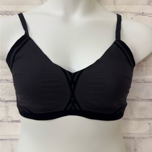 Honeylove Silhouette Bra Black Vamp Size XL Wire‎ Free Convertible Strap Comfort